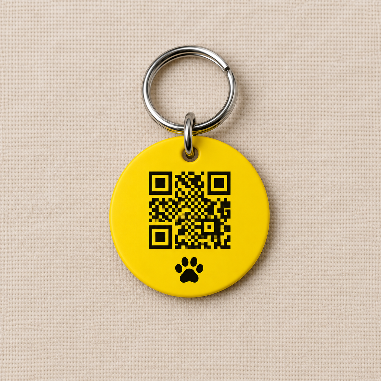 Scan4Paws — Κίτρινη ταυτότητα QR